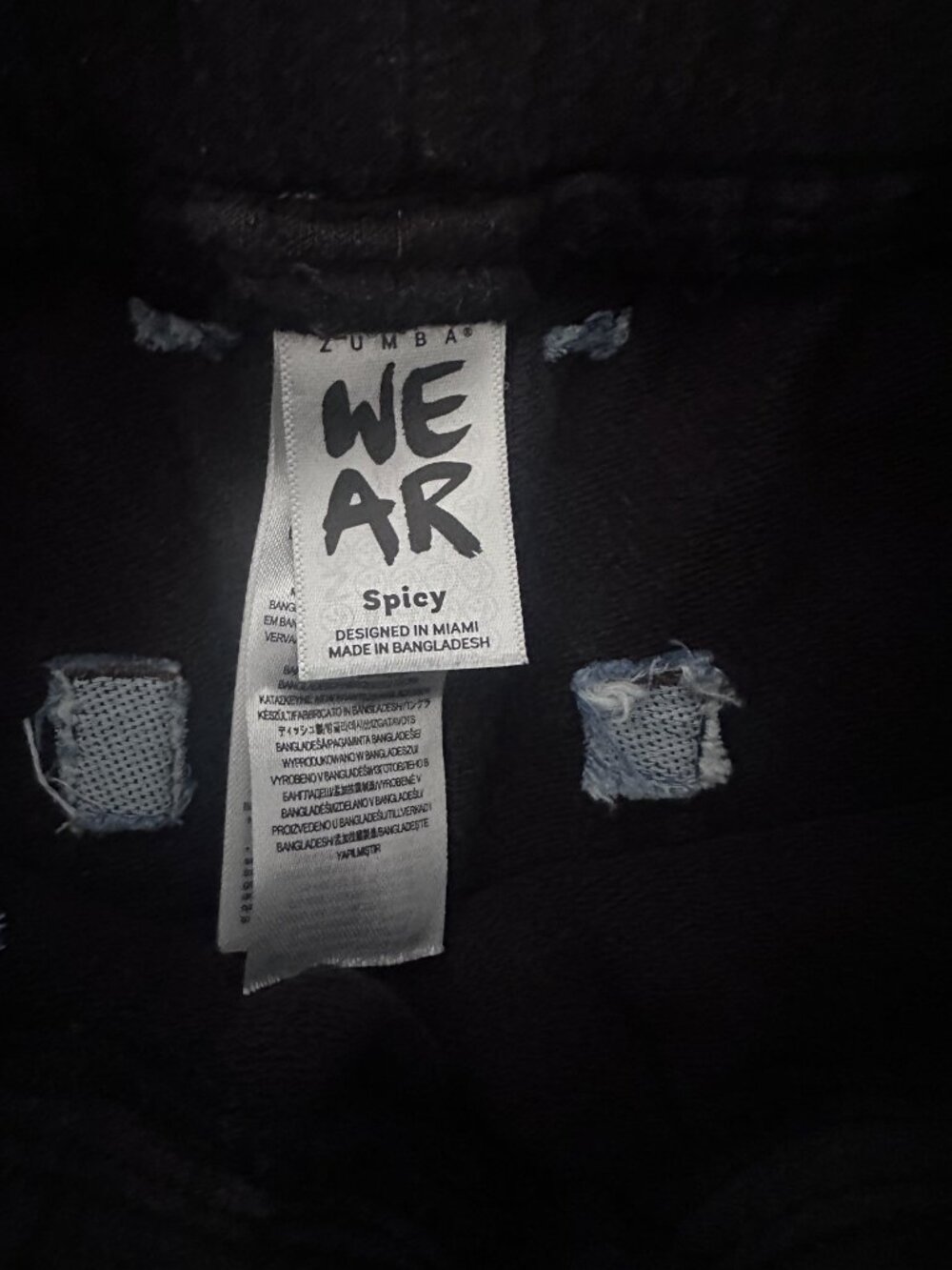 Zumba Wear Black Denim Panel Joggers | Small - Picture 6 of 6
